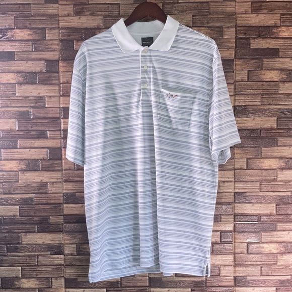 Bundle of 2 Greg Norman Golf Polos XXL Teal & White - Picture 10 of 14